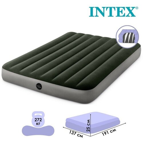 Матрас надувной DURA-BEAM FULL, 137 х 191 х 25 см, 64108 INTEX