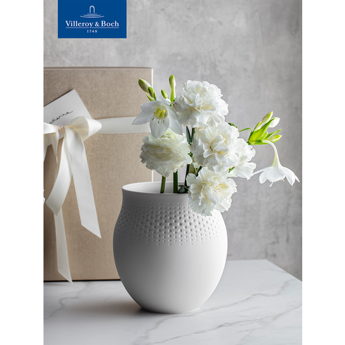 Ваза для цветов 18 см, 2600 мл, Manufacture Collier Perle, Villeroy & Boch, Премиум-Фарфор