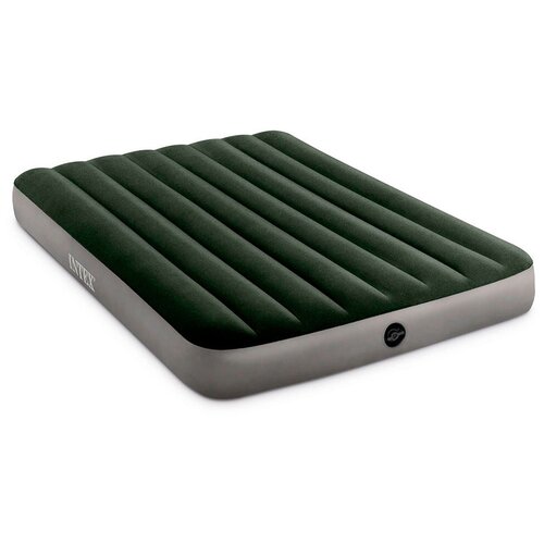Надувной матрас Intex Prestige Downy Bed (64108) серый/зеленый 137 см