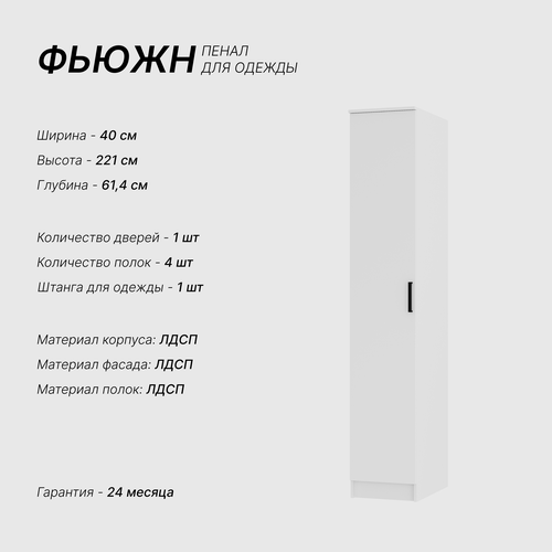 Шкаф пенал для одежды 