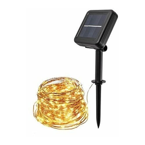 Светильник садовый на солнечной батарее SLR-G03-200Y ФАZА (нить, желт. 200 LED) (5033344)