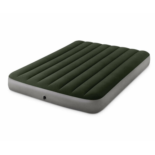 Надувной матрас Intex Prestige Downy Bed (64109), 203х152 см, серый/зеленый