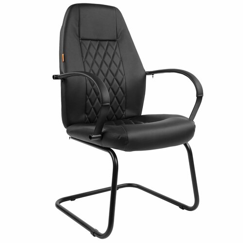 Конференц кресло на полозьях CHAIRMAN 950 V LT, экокожа, черный