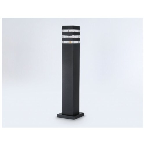 Уличный ландшафтный светильник ST2582 BK/CL черный/прозрачный IP54 E27 max 40W 90*90*630