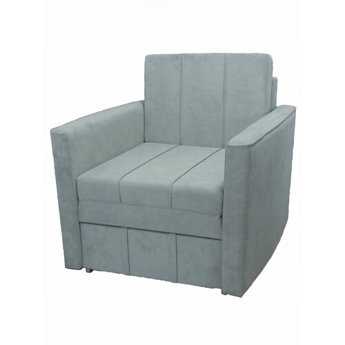 Кресло-кровать StylChairs Сёма детское, обивка: велюр, цвет: светло-серый