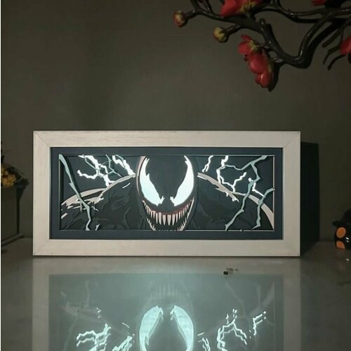 Аниме ночник Веном RGB. Venom персонаж комиксов Marvel