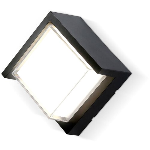 Уличный настенный светильник ST5233 BK черный IP65 LED 4200K 12W 220*220*100