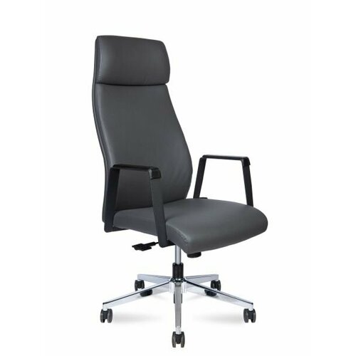 Кресло офисное Norden Arco grey (серая экокожа)