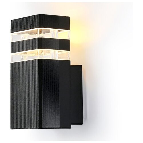 Уличный настенный светильник ST2572 BK/CL черный/прозрачный IP54 GU10 max 35W 205*110*65