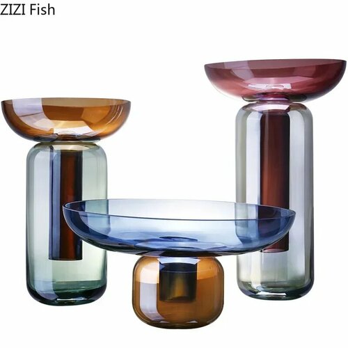 Стеклянная градиентная ваза ZIZI FISH, B