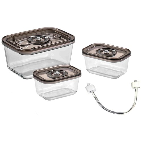 Caso набор вакуумных контейнеров VacuBoxx Eco-Set, 91x16.5 см, прозрачный, 3 шт.