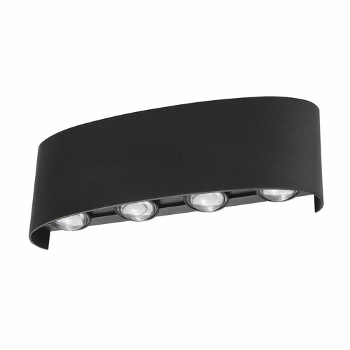 ULU-P20B-8W-4000K IP65 BLACK Светильник светодиодный уличный. Архитектурный накладной. Белый свет 4000K. Корпус черный. TM Uniel