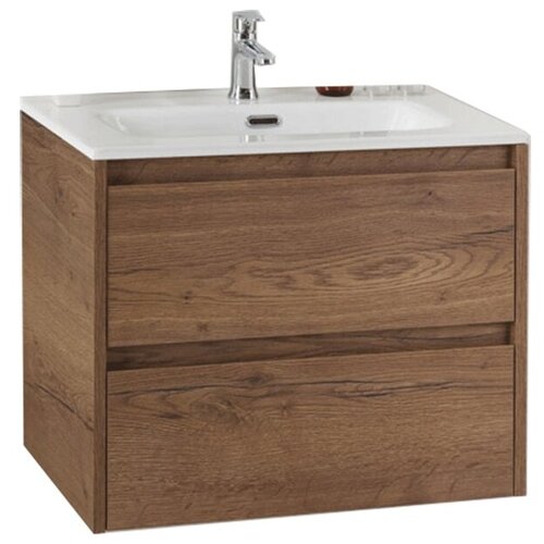 Тумба под раковину BelBagno 71 см KRAFT 39-700/390-2C-SO-RT подвесная с двумя выкатными ящиками, Rovere Tabacco