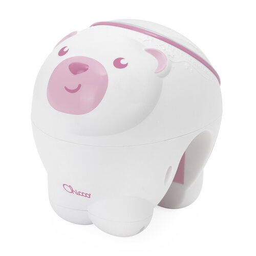 Ночник-проектор Chicco Полярный мишка, белый/розовый