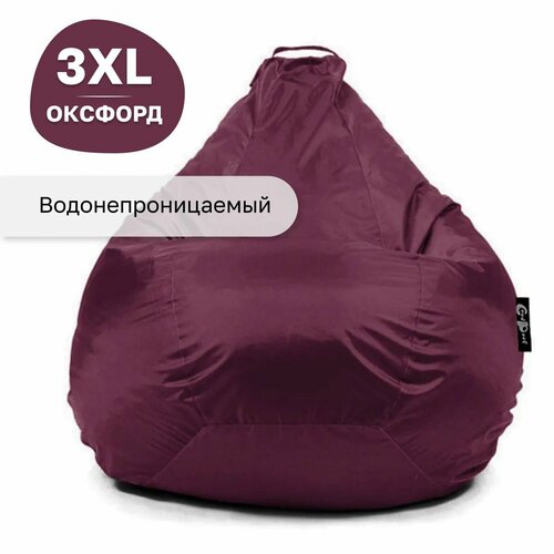 Кресло мешок груша GoodPoof Оксфорд XXXL бордовый
