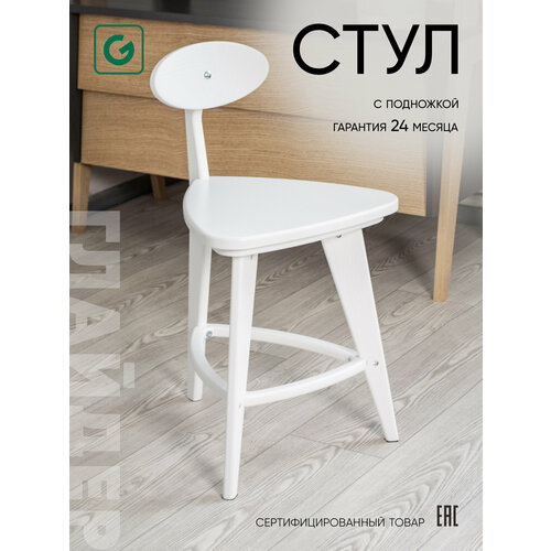 Стул деревянный со спинкой прямые ножки кухонный, барный для кухни столовой кафе