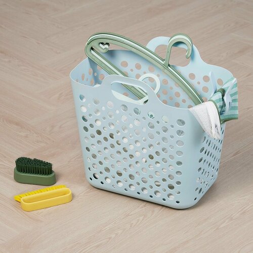 Гибкая корзина для белья IKEA SLIBB 305.677.65, 24 л, синий
