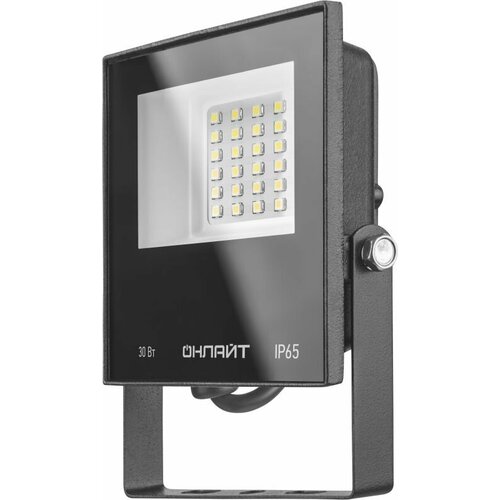 Прожектор светодиодный 71 658 OFL-30-6K-BL-IP65-LED 30Вт 6000К IP65 2400лм черн. Онлайт 71658