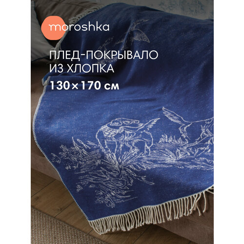 Плед Klassika 2.0 , 130х170 см, цвет белый синий