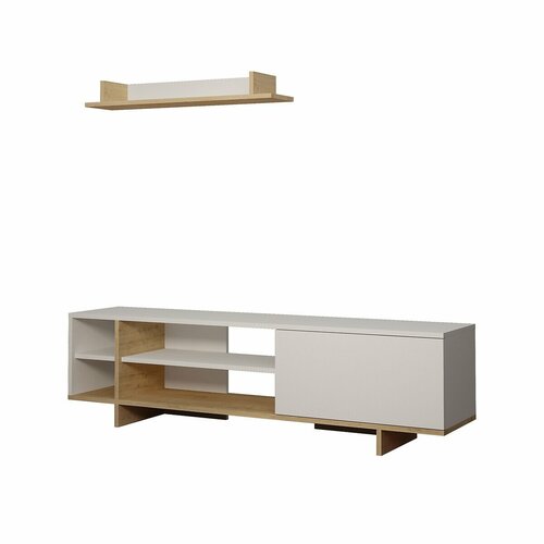 ТВ LaRedoute ТВ тумба STOCKTON TV UNIT WHITE единый размер белый