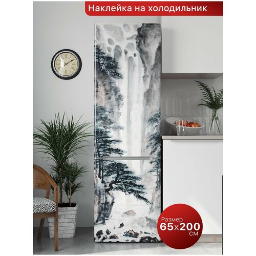 Интерьерная наклейка на холодильник. Самоклеящаяся пленка для мебели. 65х200 см.