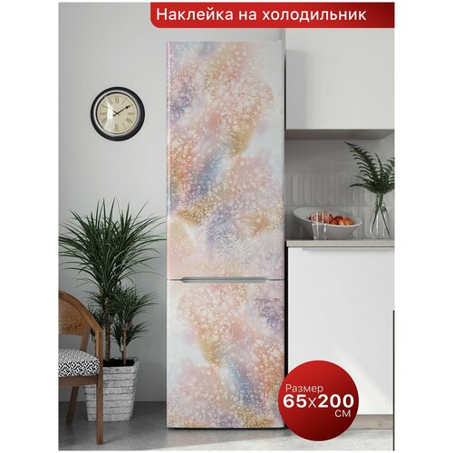 Интерьерная наклейка на холодильник. Самоклеящаяся пленка для мебели. 65х200 см.