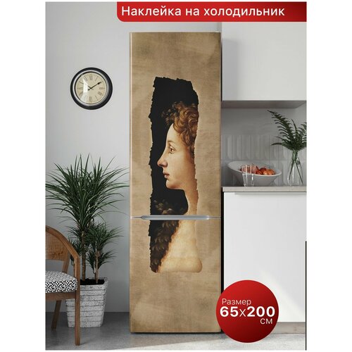 Интерьерная наклейка на холодильник. Самоклеящаяся пленка для мебели. 65х200 см.