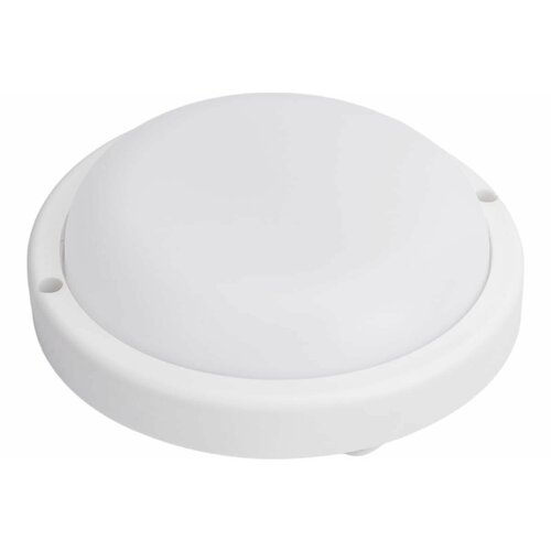 Светильник с датчиком движения Ecola LED ДПП Круг IP65 матовый белый 12W 220V 4200K 155x45 DMRV12ELC