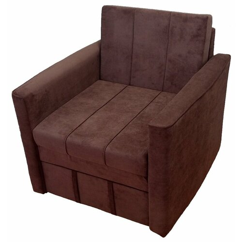 Кресло-кровать StylChairs Сёма детское, обивка: велюр, цвет: коричневый