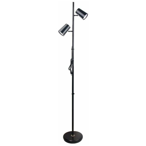 ULM-T600 2х6W-4500K-DIM BLACK Торшер напольный светодиодный. 2х6W. Сенсорный выключатель. Диммер. Черный. UL-00010174
