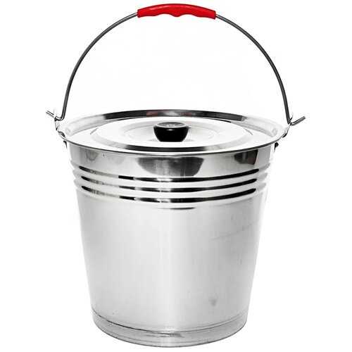 Ведро Appetite MX104-10L 9 л 1 50 см серебристый 0.771 кг 28.3 см 33.5 см 9 л 28.3 см