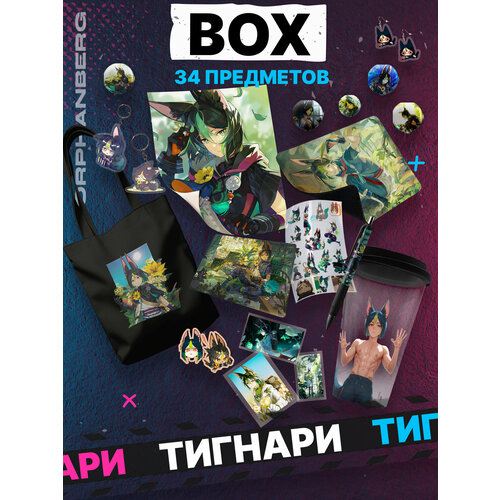 Большой Аниме бокс Тигнари Геншин набор