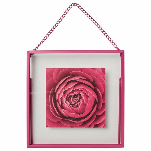 Фоторамка IKEA LERBODA лербуда, 16x16 см, розовый