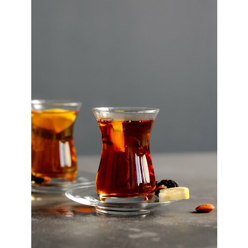 Pasabahce Tea&Coffee Набор стаканов для чая с блюдцем, 160 мл 6 шт