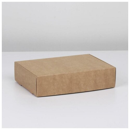 Коробка складная крафтовая 21x15x5 см