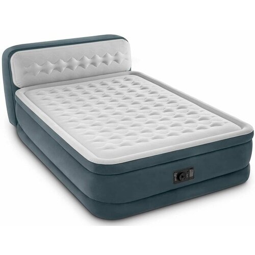 Надувная кровать Intex ULTRA PLUSH Headboard Bed (Queen), 152х236х86 см, со встроенным насосом 220V, 64448