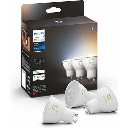 Умные лампы Philips Hue White Ambiance GU10 3шт (929001953312)