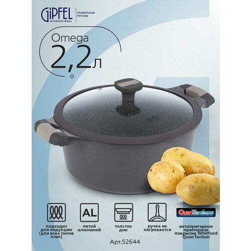 Алюминиевая кастрюля Gipfel Omega 52644 20 см/2,2 л