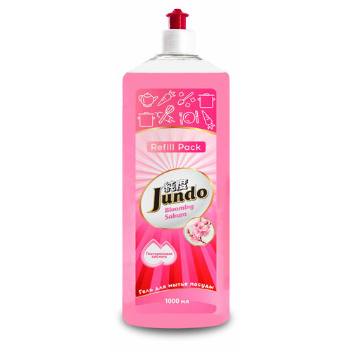 Гель для мытья посуды Jundo Sakura, 1 л