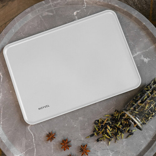 Поднос чайно-кофейный Meyvel A-003 (White), поднос пластиковый