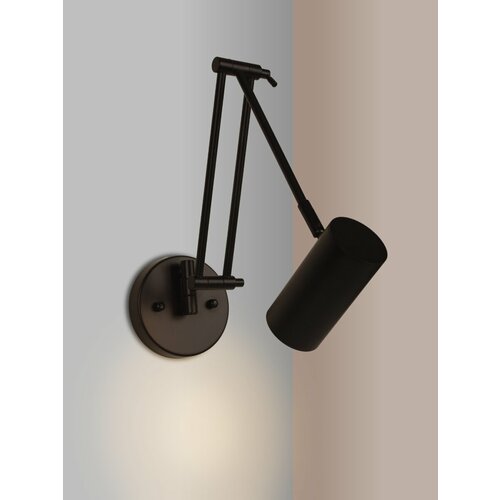 Бра поворотный Lamplandia L1744 CODO TOP BLACK, GU10*1 макс 50Вт