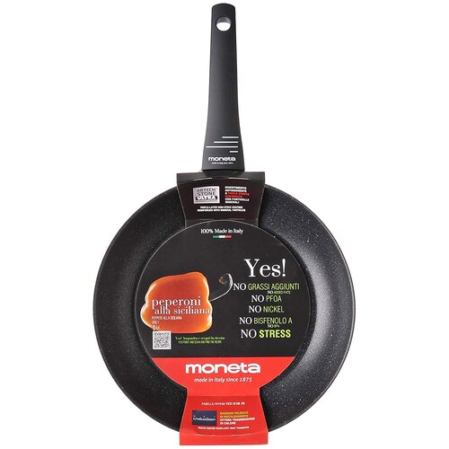 Сковорода Moneta Yes M79501 28 см черный 28 см