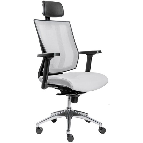 Эргономичное офисное кресло Falto Promax PMX11KALM-AL (серое, каркас черный)