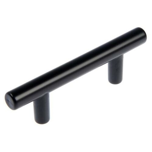 Ручка рейлингтундра, облегченная, d=12 мм, м/о 64 мм, цвет черный