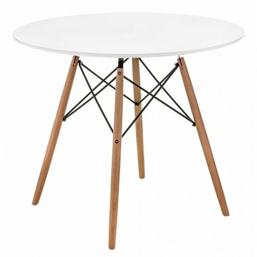 Стол Woodville Table 90 white / wood 15364