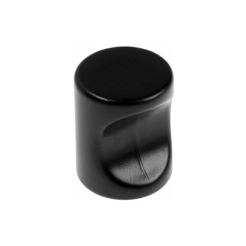 Ручка-кнопка РК102, d=18 мм, пластик, цвет черный
