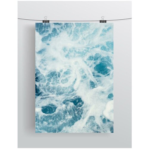 Плакат интерьерный "Море" / Постер формата А3 (30х42 см) / Без рамы