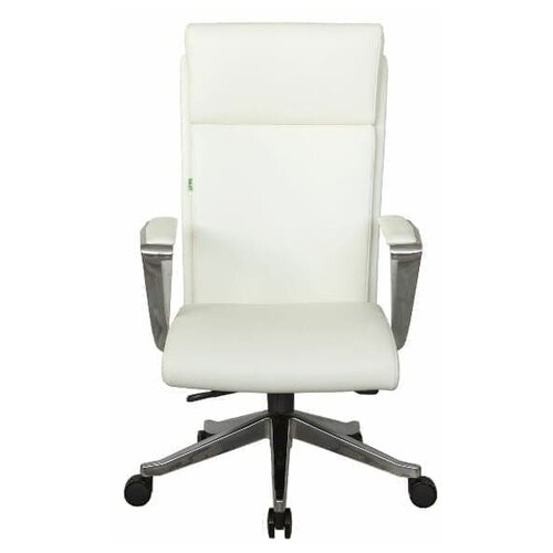 Компьютерное кресло Riva A1511 для руководителя, обивка: натуральная кожа, цвет: белый