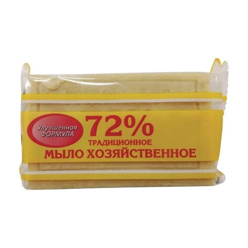 Хозяйственное мыло Меридиан Традиционное 72%, без отдушки, 0.15 кг