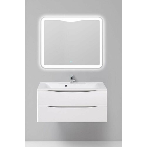 Тумба под раковину подвесная с ящиками 1100x450x500 BelBagno Bianco Opaco MARINO-1100-2C-SO-BO-P